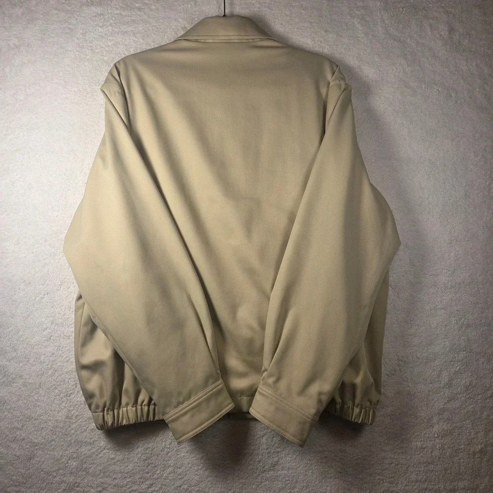 JOS A BANK Traveler Collection Mens Beige Harrington Style Jacket Size Medium